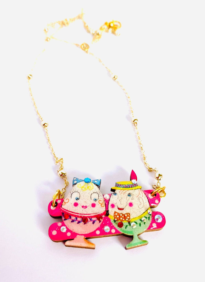 Easter Egg Cup Necklace by Rosie Rose Parker