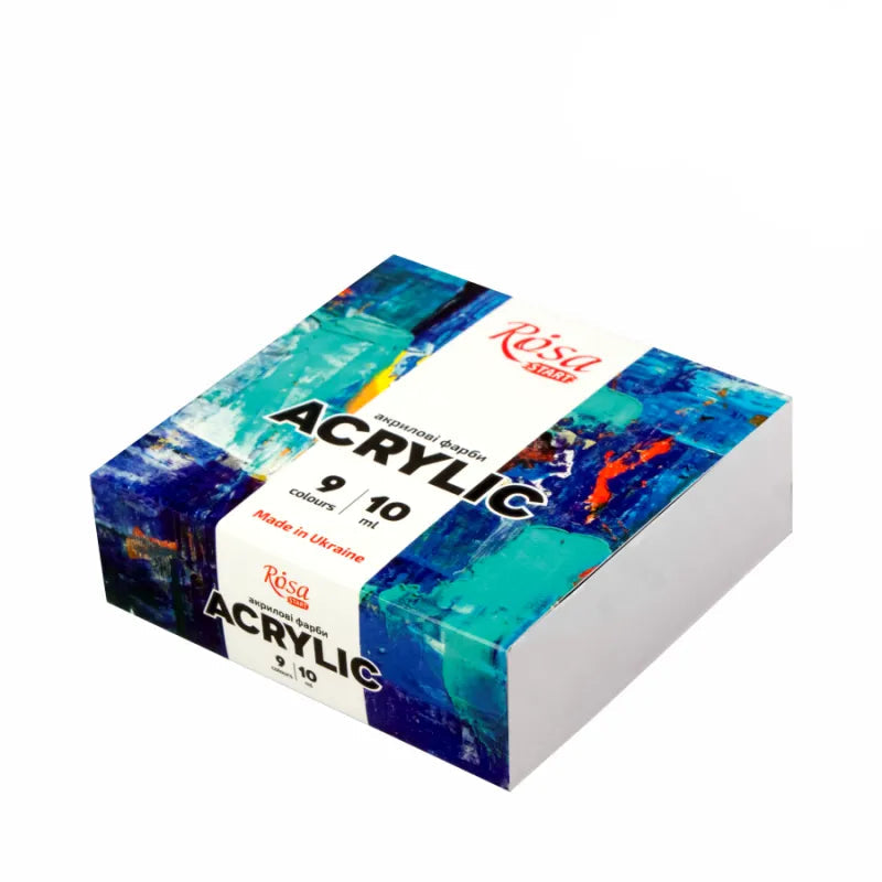 Rosa Start Color Acrylic Paint Set 9 colors (0.34 oz each)