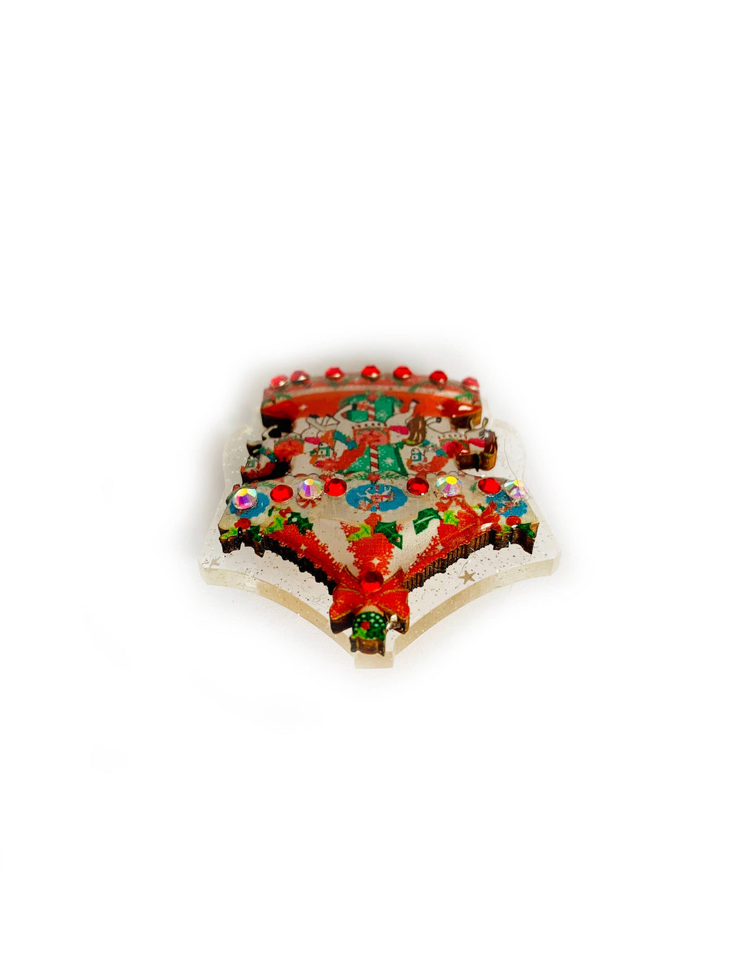 Christmas Carousel Brooch by Rosie Rose Parker