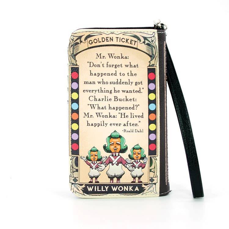 Charlie and the Chocolate Factory Book Wallet Wristlet