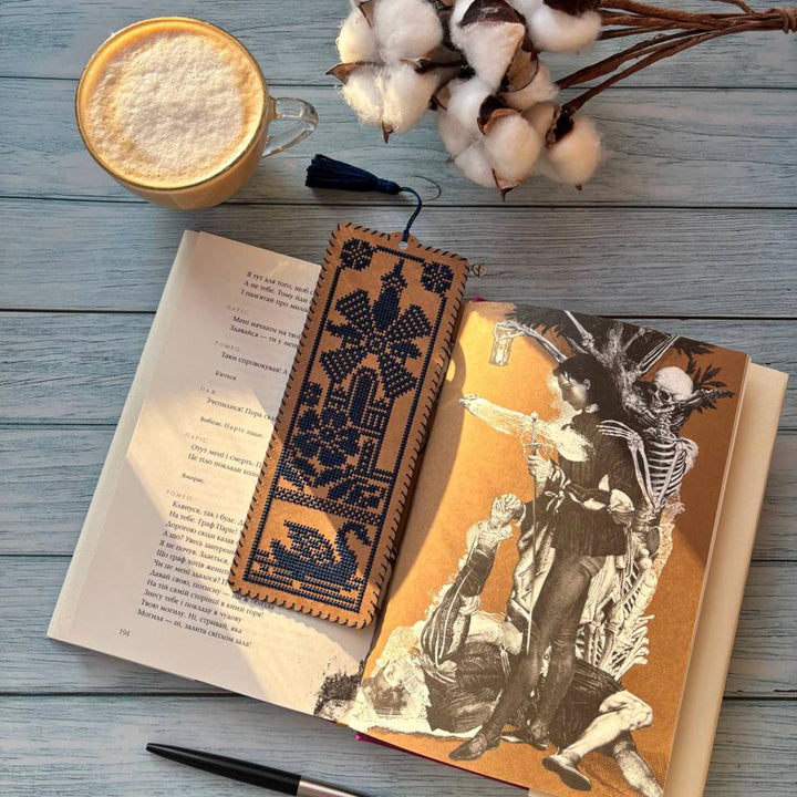Old Mill Cardboard Embroidery Bookmark Kit by Wonderland Crafts WLZ-002