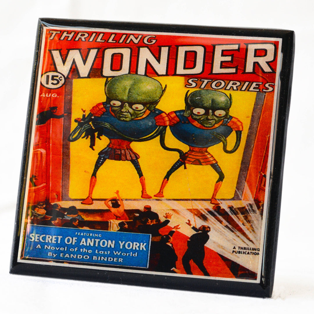 Space Invaders! Vintage Science Fiction Coaster Set