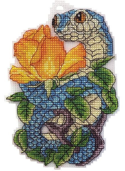 Snake Counted cross stitch kit 8089A