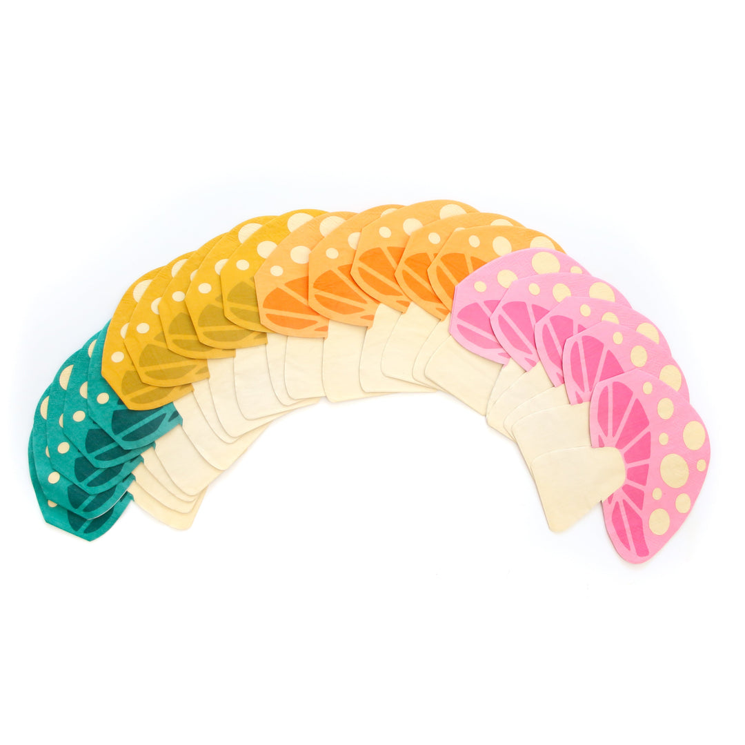 Mushroom paper napkins