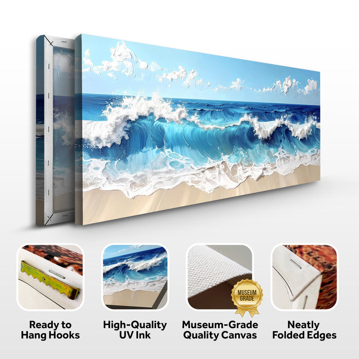 Serene Ocean Wave Coastal Wall Art II