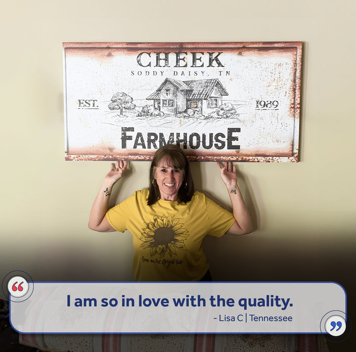 Rustic Farmhouse Personalized Sign III