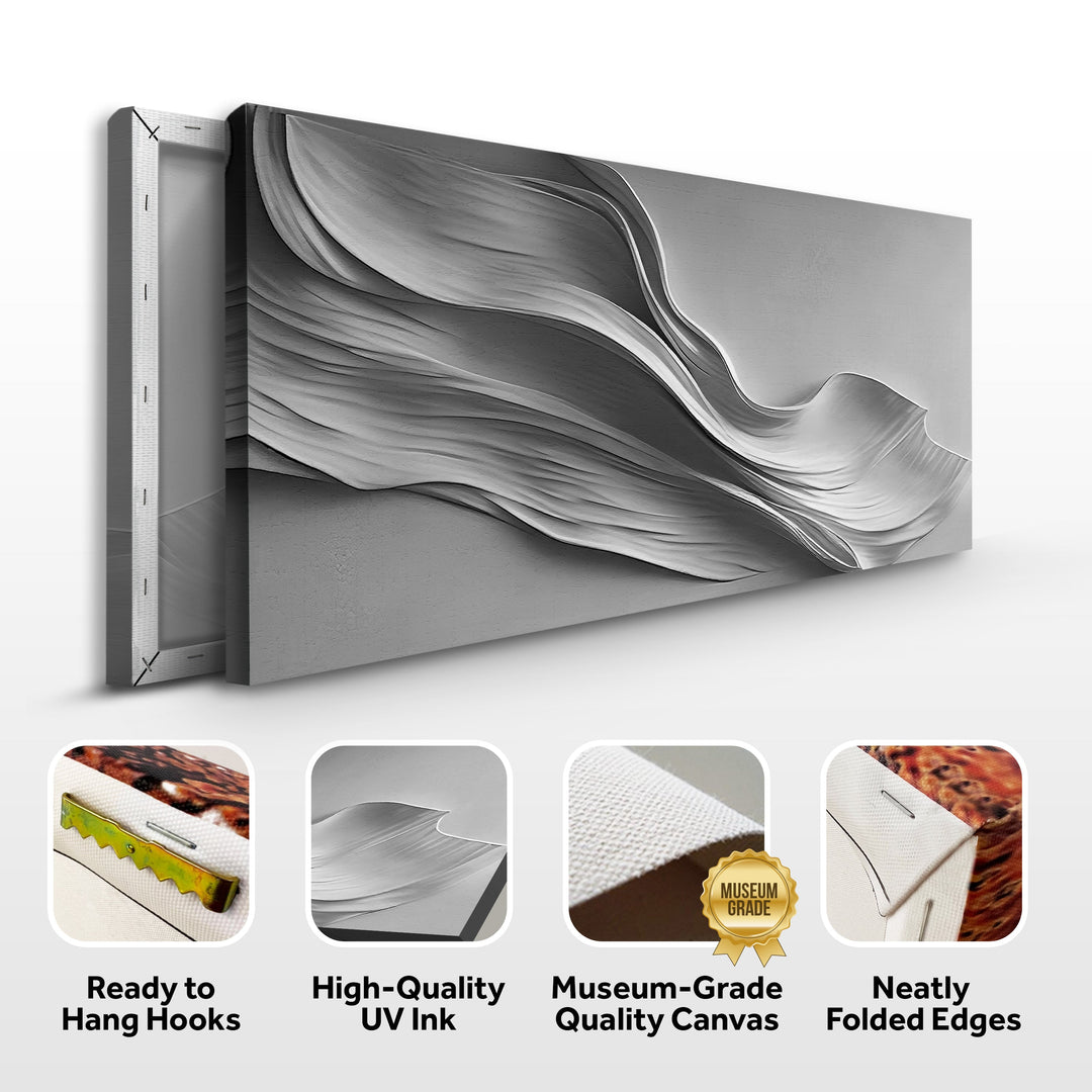 Stormy Gray Minimalist Wall Art