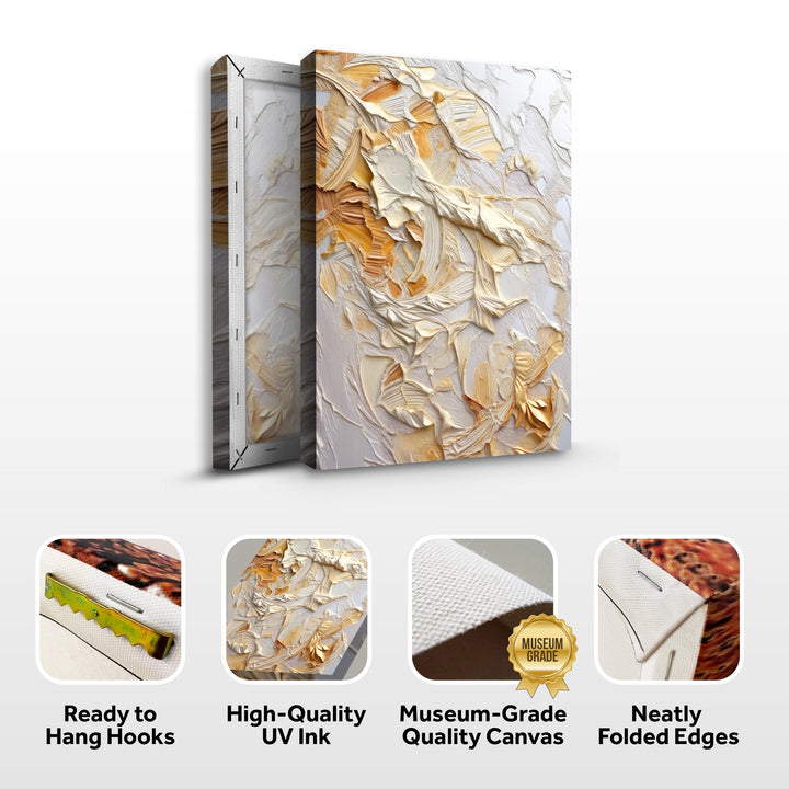 Minimalist Wave Abstract Impasto Wall Art