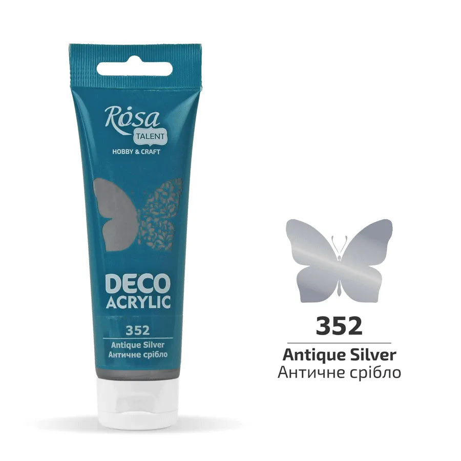 Rosa Talent Acrylic for Decor. (352) Antique Silver. Metallic. 2.54 oz.