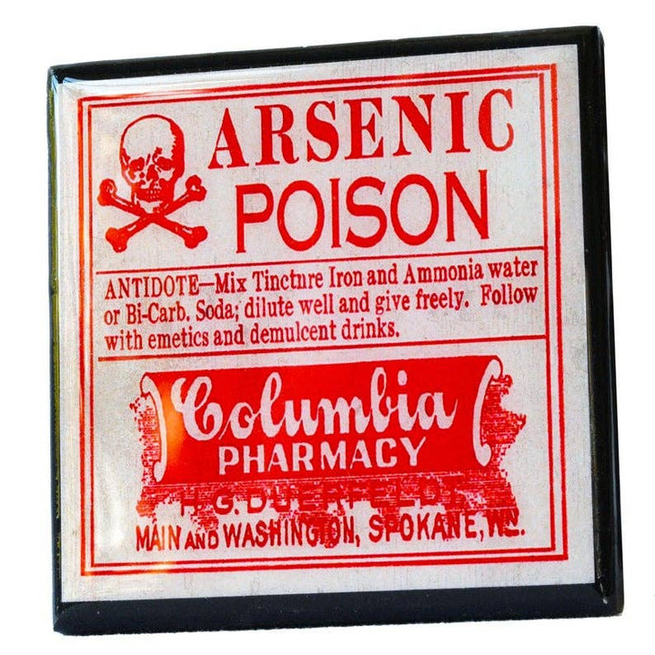 Choose Your Poison: Vintge Poison Label Drink Coaster Set