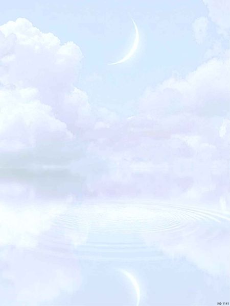 Cloud Symphony Designer Printed AIDA Fabric. Canvas for embroidery with an applied background  KF-1141A