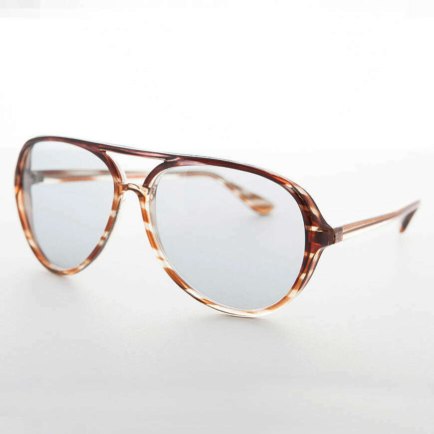 80s Transition Glass Lens Aviator Vintage Sunglass - Birdy