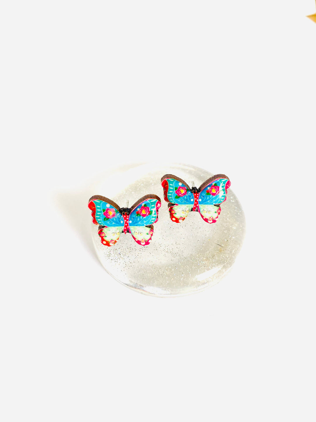 Pretty Butterfly Stud Earrings by Rosie Rose Parker