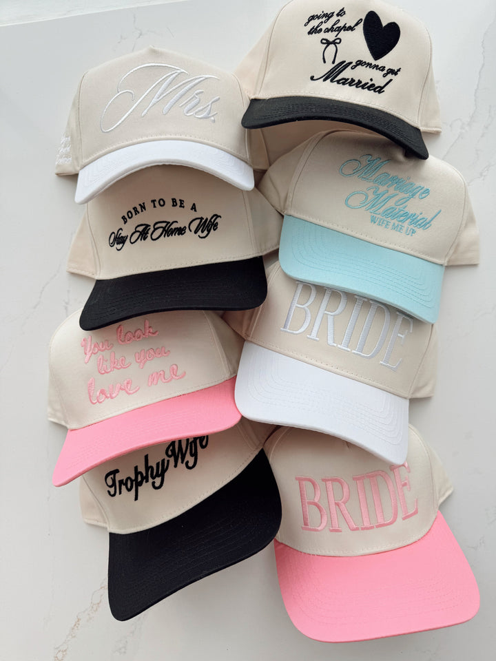 Marriage Material - Blue Vintage Trucker Hat