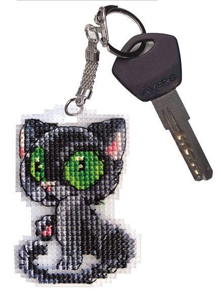 Pendant - Cat  Counted cross stitch kit 8088A