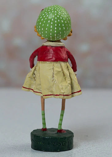 Holly Christmas Caroler Figurine by Lori Mitchell