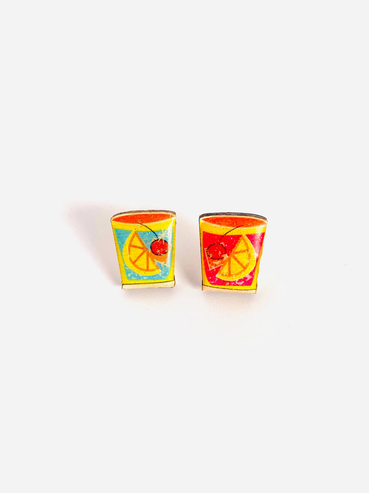 Summer Cocktail Stud Earrings by Rosie Rose Parker