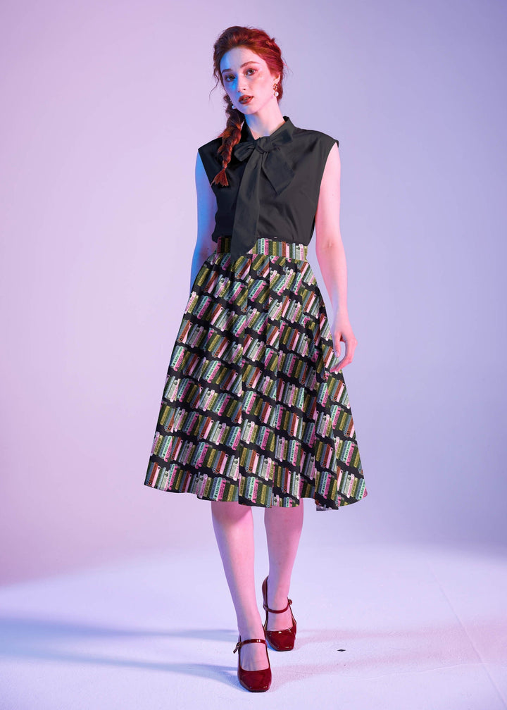Haunted Book Stacks Doris Skirt