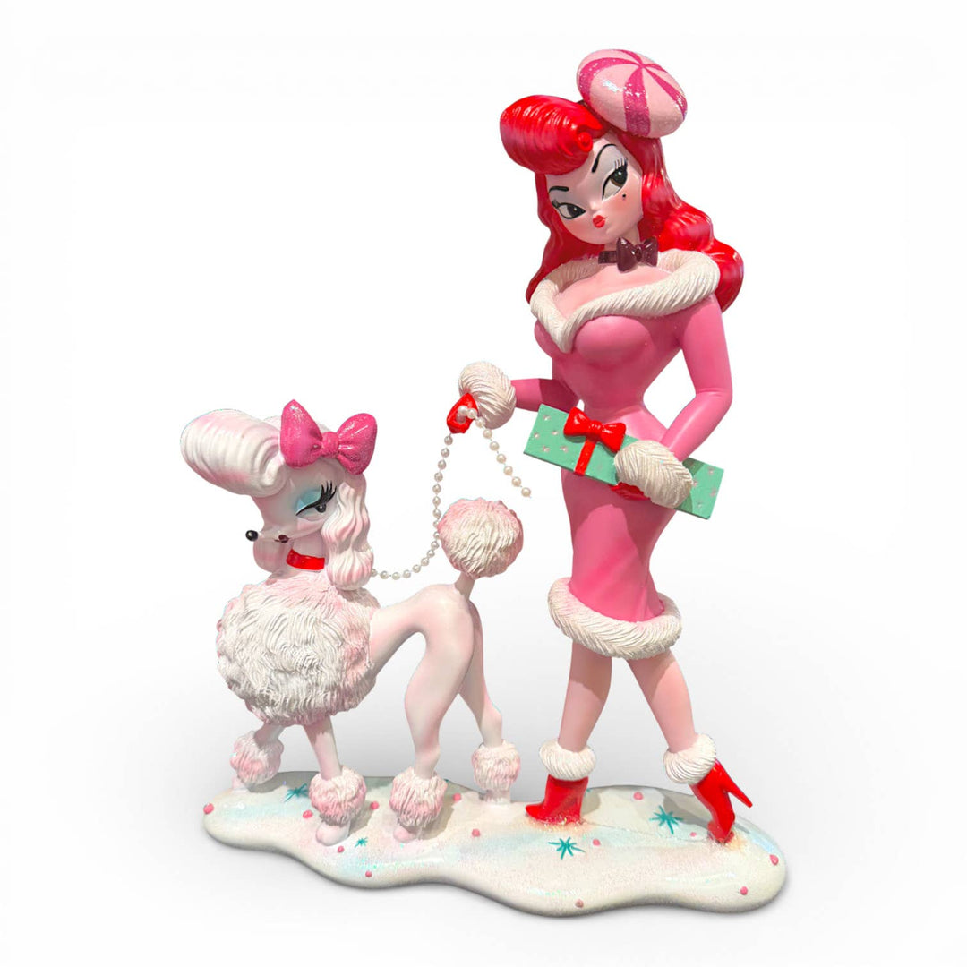 12" Miss Peppermint &Poodle Figure by Miss Fluff