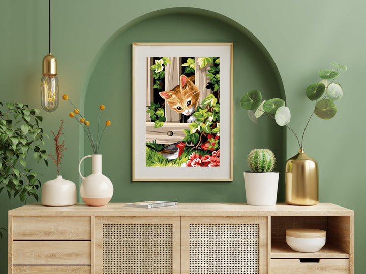 Needlepoint canvas for halfstitch without yarn The Barrier SEU928.368 Seg De Paris Printed Tapestry Canvas