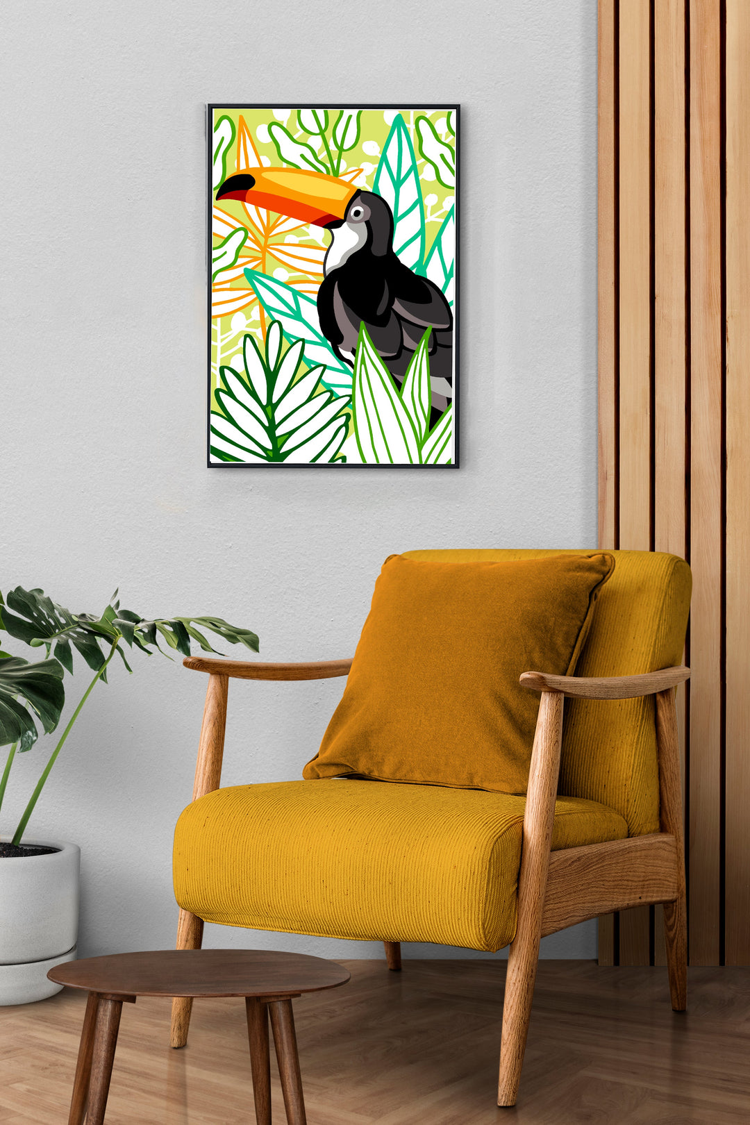 Needlepoint canvas for halfstitch without yarn Toucan Unit SEU928.390 Seg De Paris Printed Tapestry Canvas