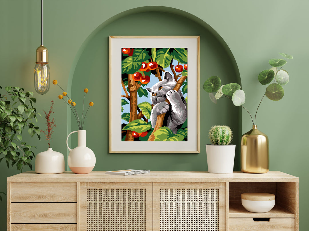 Needlepoint canvas for halfstitch without yarn Branch Games Unit SEU928.396 Seg De Paris Printed Tapestry Canvas