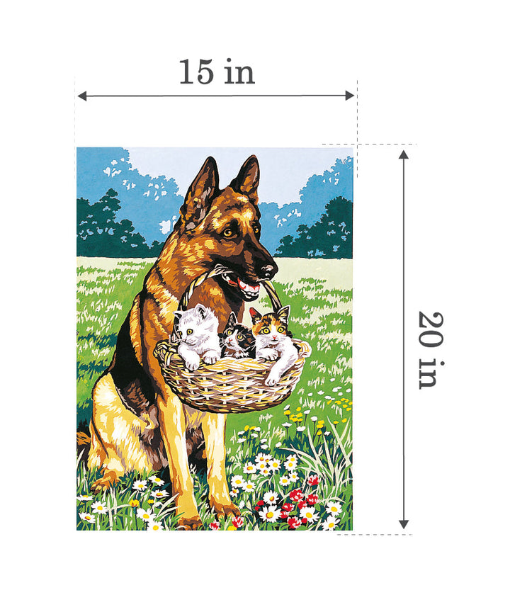 Needlepoint canvas for halfstitch without yarn Canvas 45X60 Cm SE929.346 Seg De Paris Printed Tapestry Canvas