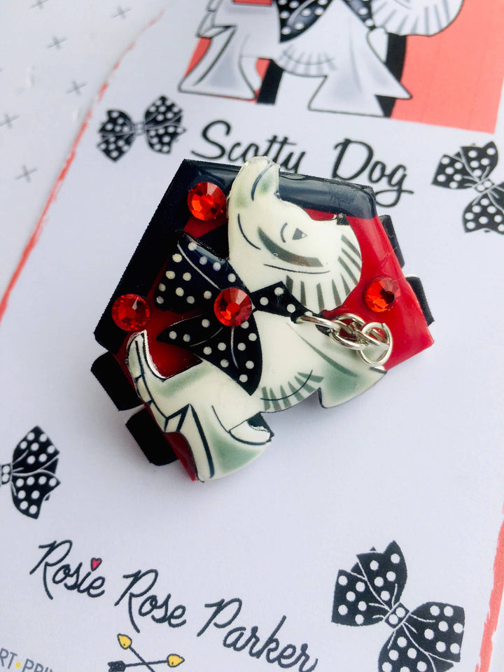 Scottie Dog Brooch by Rosie Rose Parker