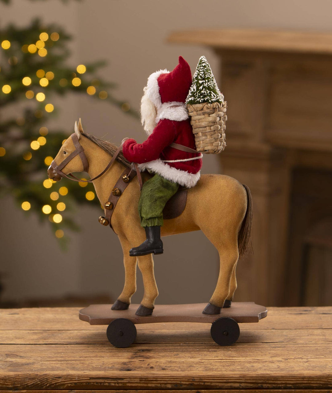 Santa Riding Horse Pull Toy