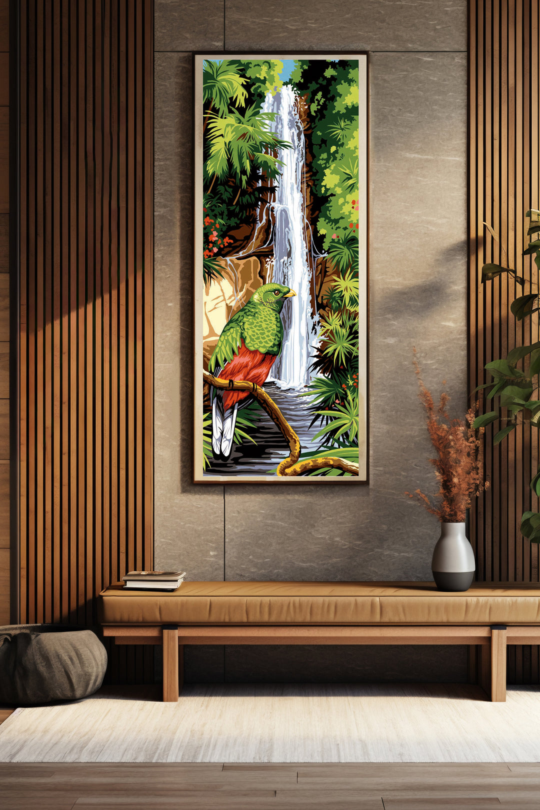 Needlepoint canvas for halfstitch without yarn Quetzal SE950.139 Seg De Paris Printed Tapestry Canvas