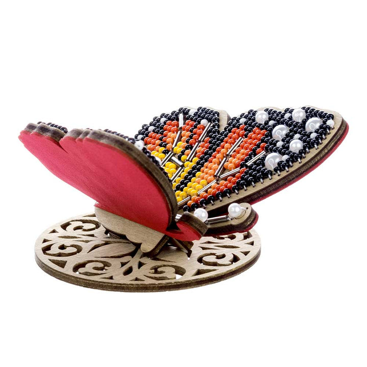Wooden Bead Embroidery Kit ‚Äì ‚ÄúBright Butterfly‚Äù FLK-581