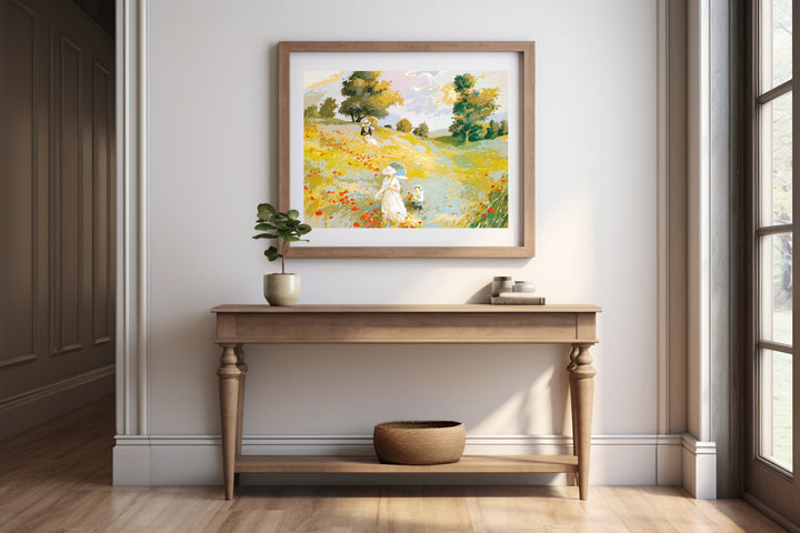 Needlepoint canvas for halfstitch without yarn Canvas Promenade SE981.61 Seg De Paris Printed Tapestry Canvas