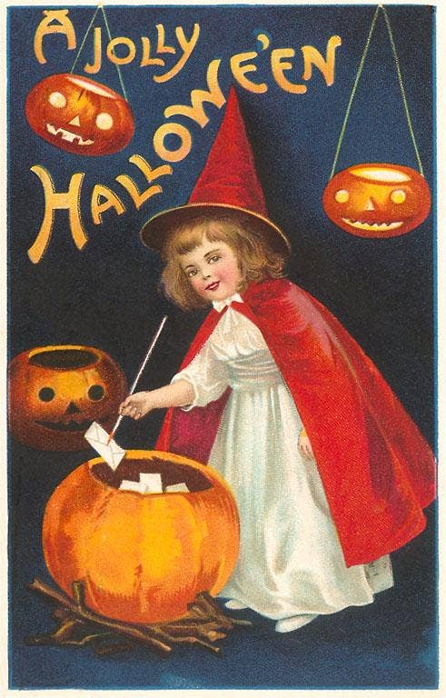 Lot of 13 Vintage Halloween Postcard Reproductions