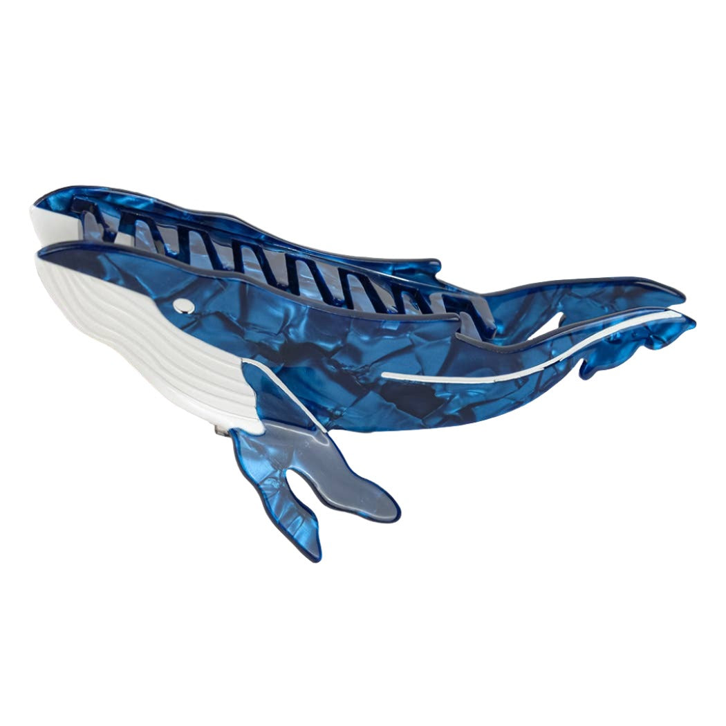 5" Whale Acetate Hair Claw Clips, Eco-Friendly