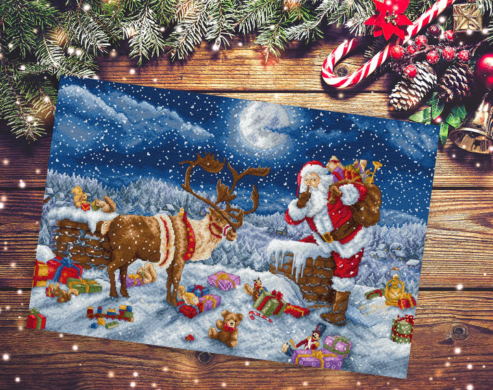 Silent Night Gift Counted Cross Stitch Kit by Letistitch L9958