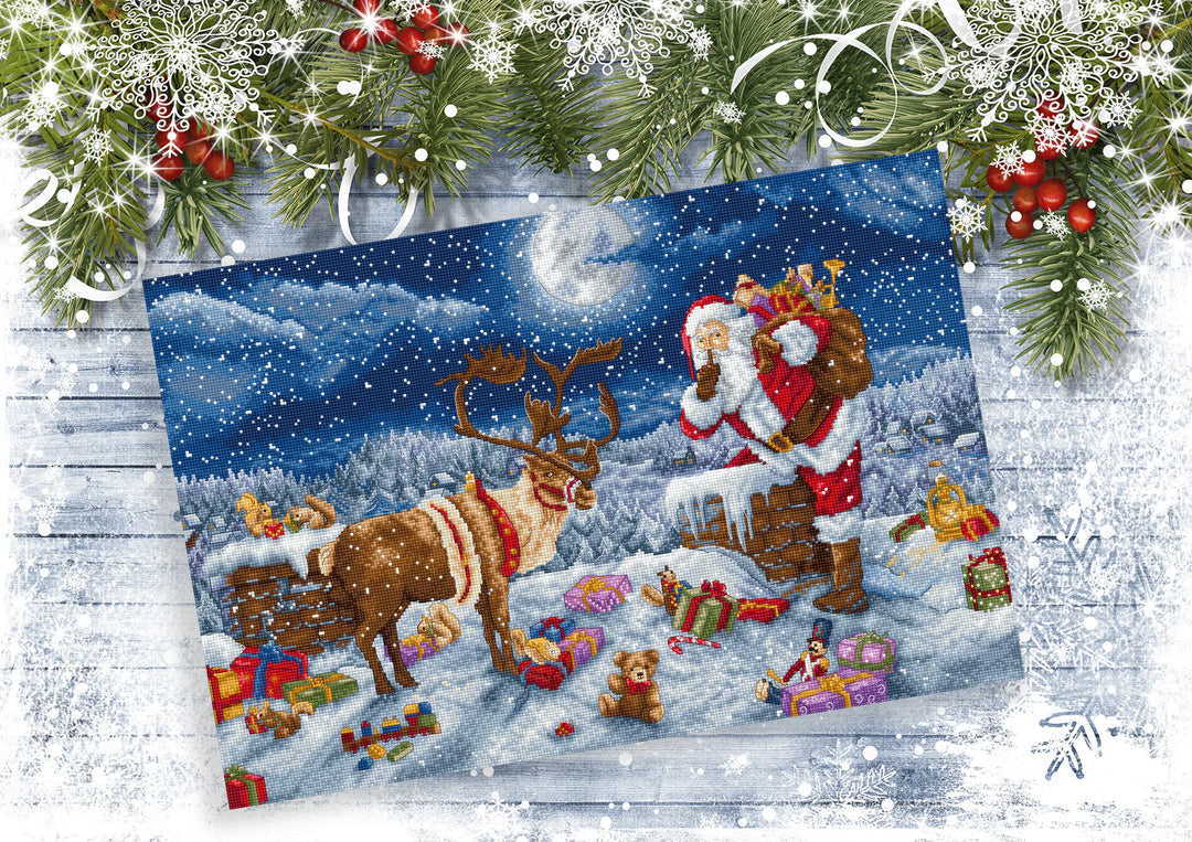 Silent Night Gift Counted Cross Stitch Kit by Letistitch L9958