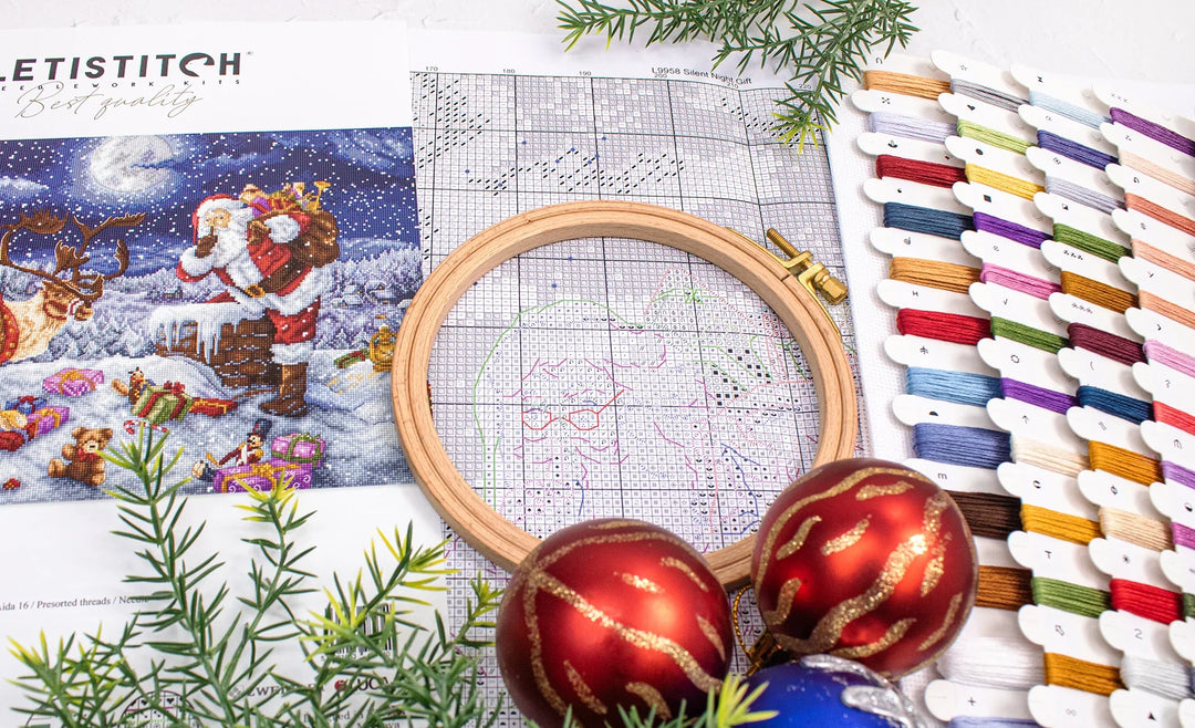 Silent Night Gift Counted Cross Stitch Kit by Letistitch L9958