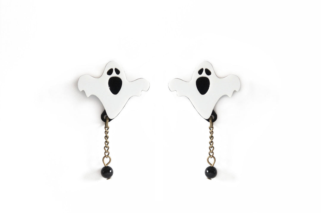 Boo Ghost Earrings by Laliblue