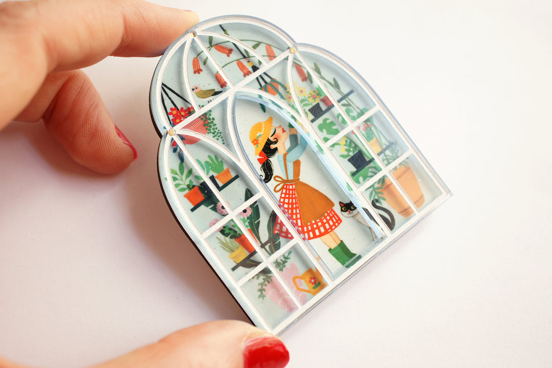 Greenhouse Brooch by Laliblue, image 3