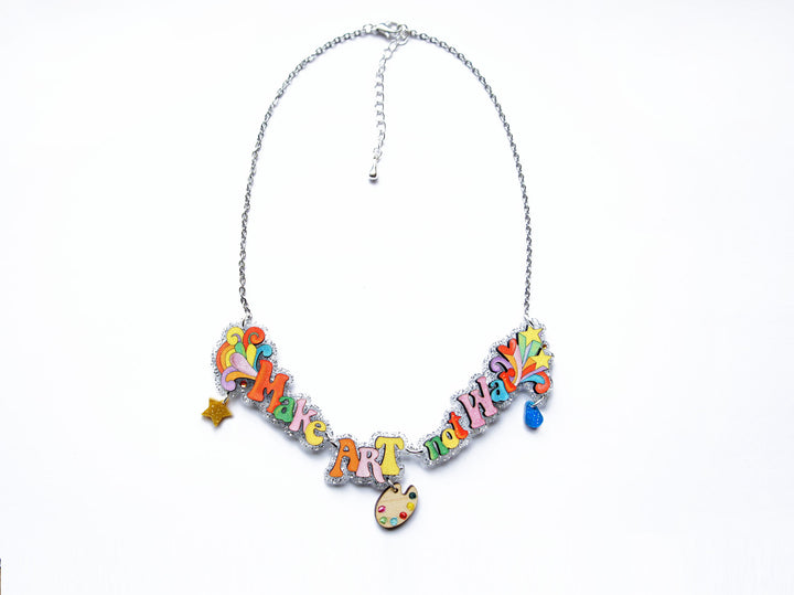 Make Crafts Not War Necklace