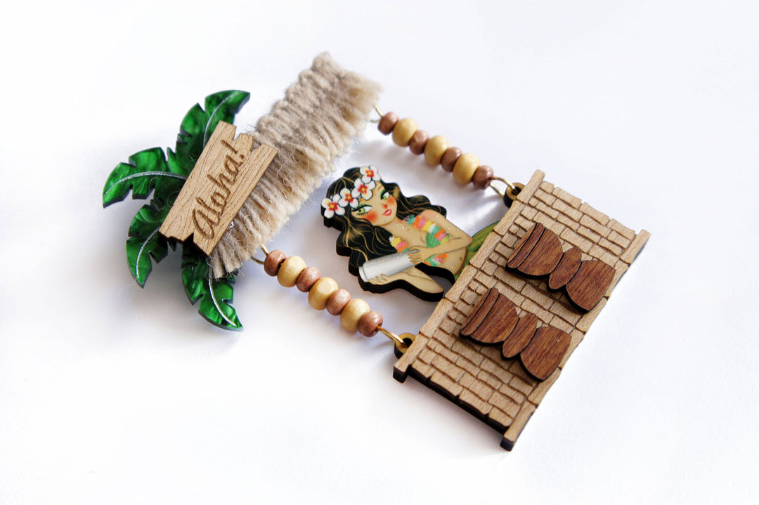 Tiki Bar Brooch