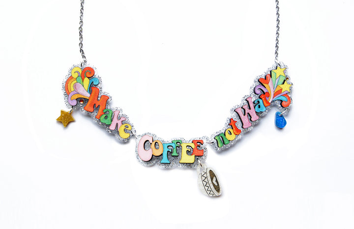 Make Crafts Not War Necklace