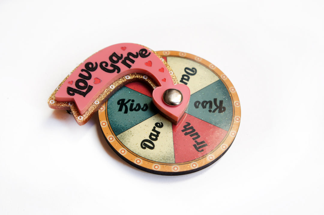 Love Game Brooch by Laliblue
