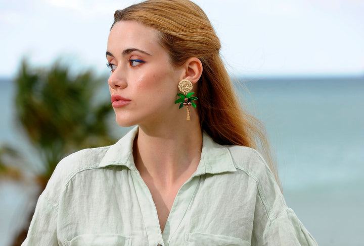 Palm Tree Earrings