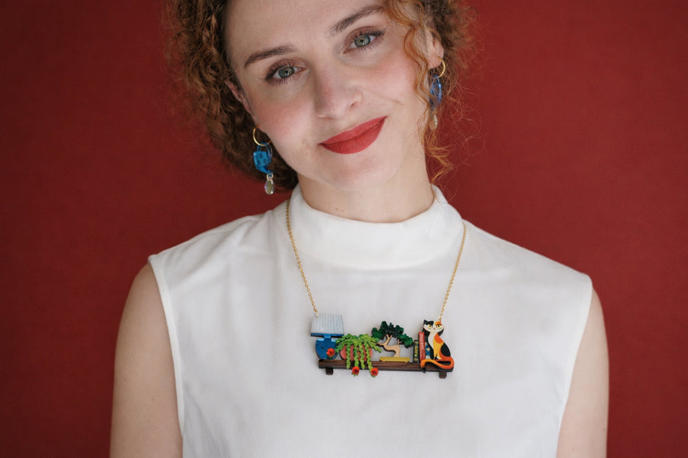 Plant Shelf and Cat Necklace by Laliblue, image 2