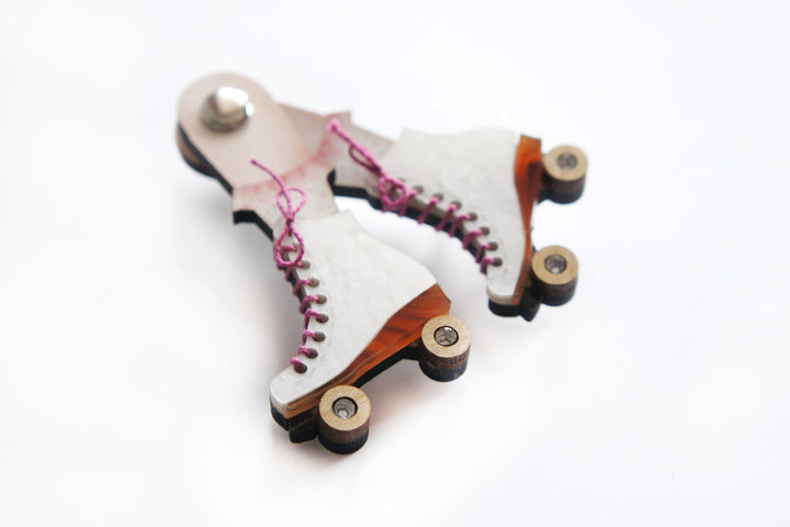 Roller Skates Brooch by Laliblue