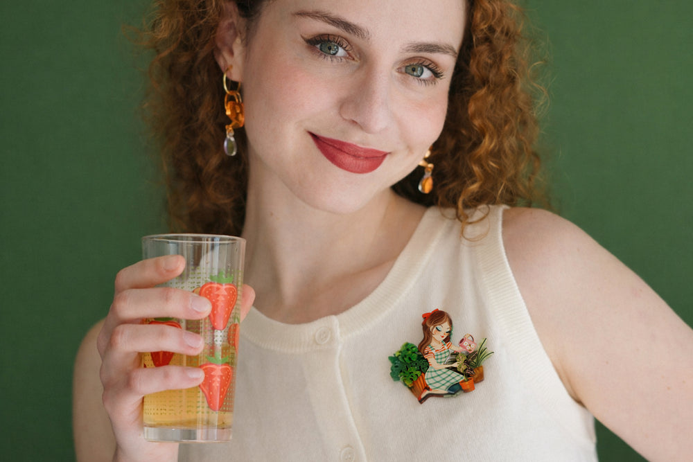 Gardener Girl Brooch by Laliblue, image 2