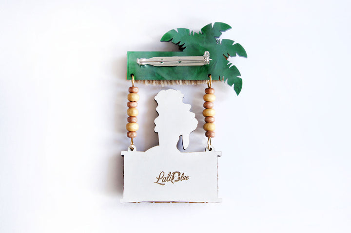 Tiki Bar Brooch