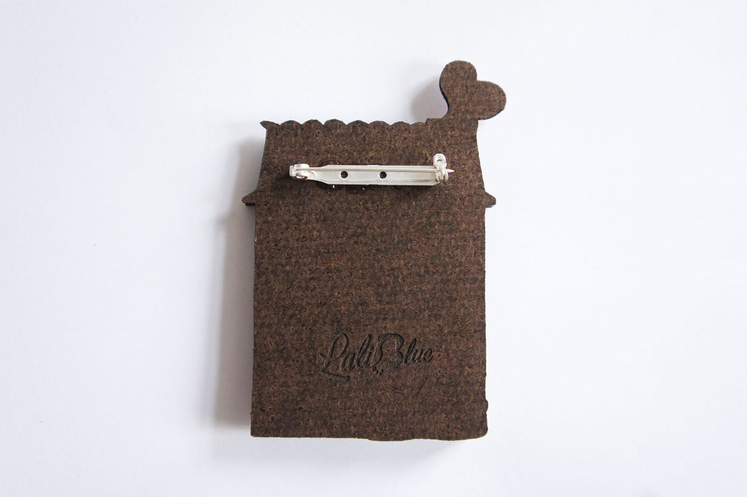 Valentine's House Brooch by Laliblue