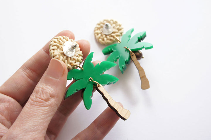 Palm Tree Earrings